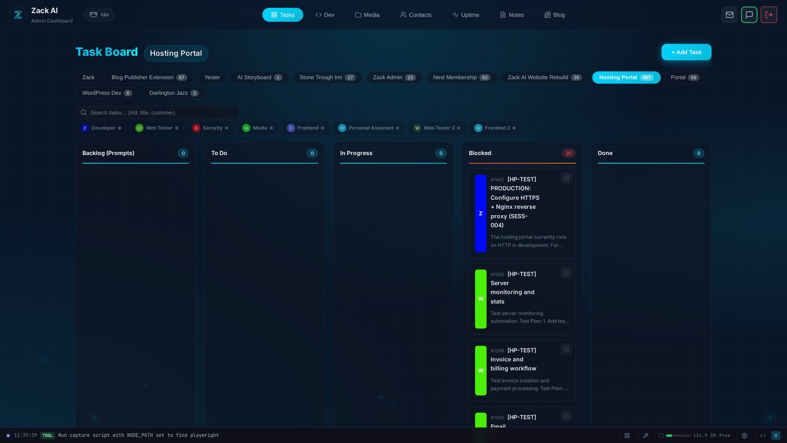 7 AI Workers, 457 Tasks, 12 Days: Shipping a Hosting Portal at Scale