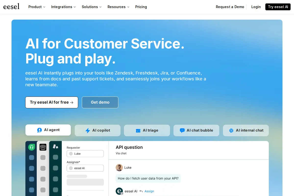 eesel AI — AI-powered customer service