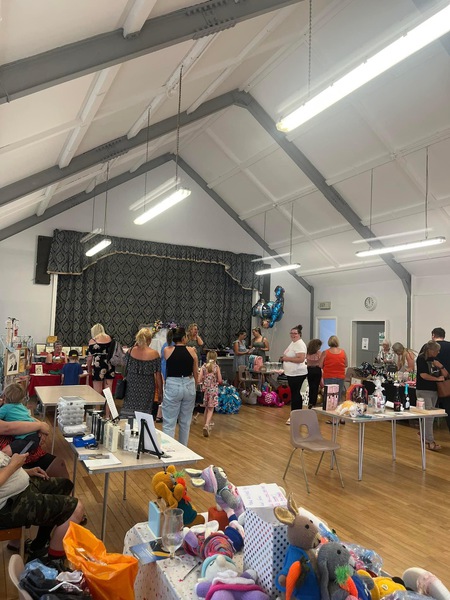 Summer fair in the hall